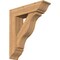 Ekena Millwork Funston Traditional Smooth Bracket w/ Offset Brace, Western Red Cedar, 7 1/2"W x 28"D x 32"H BKT0806X28X32FST01SWR - alternate 1